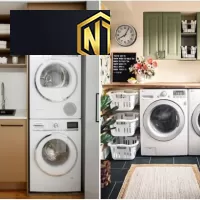 TỦ MÁY GIẶT KẾ HỢP TỦ TIỆN LỢI GỌN GÀNG ĐA NĂNG MẪU 01